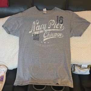 Agenda Gray Navy Pier Graphic Tee